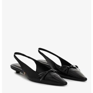 Anine Bing Zoey Slingback Heels in black  Size 7